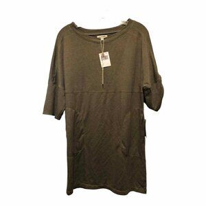 Women's Gray Shift Dress Hand Pocket Sz XS NEW # 3642-3